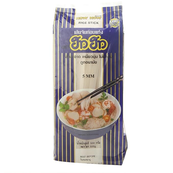 How How Noodles - Rice Sticks 5mm, 500g Pack